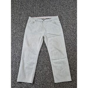 Raleigh Denim Alexander Jeans Mens 40x28 Straight Leg Stretch Gray